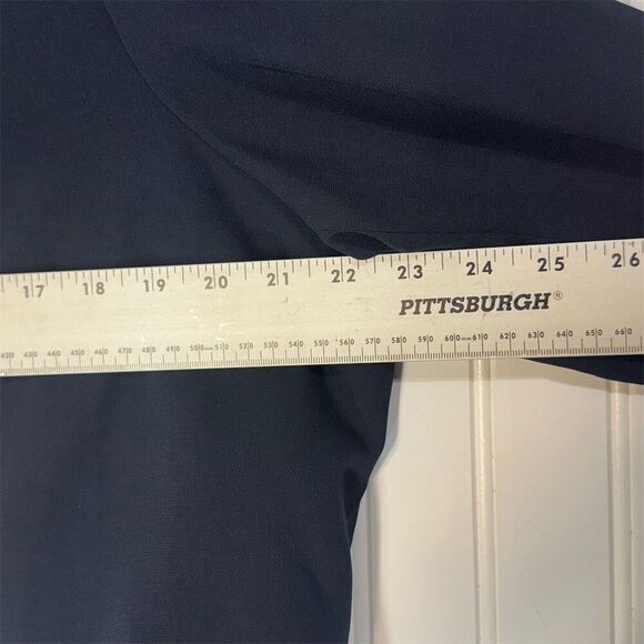 Chancelle NWT Navy Blazer 20 Navy Pearl Beaded Collar Formal Cropped QuietLuxury - Picture 6 of 8